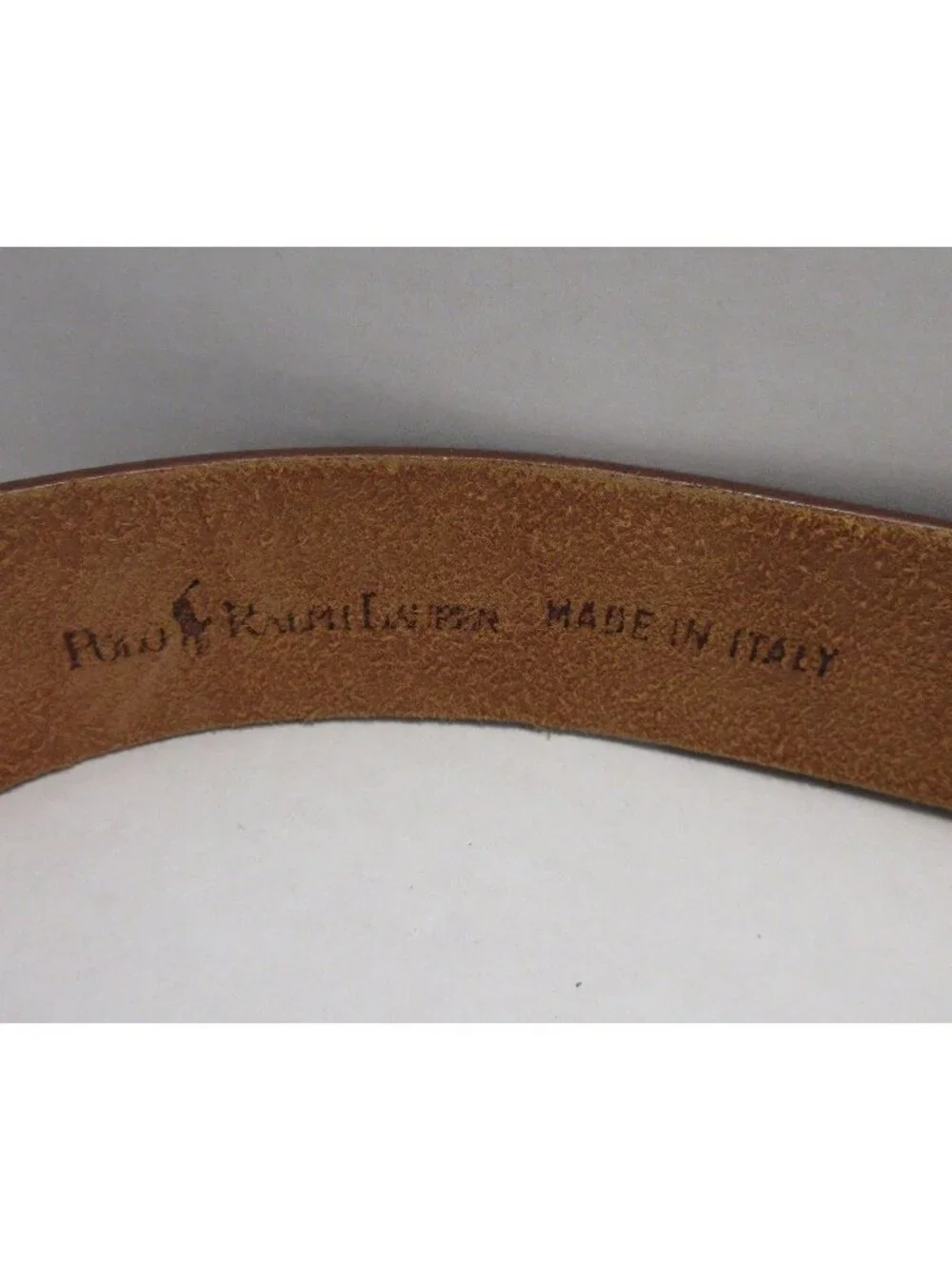 Polo Ralph Lauren Belt 40 Leather Classic Pony Logo Made in Italy